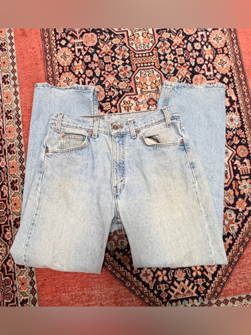 Vintage Levi's 505 Light Blue Distressed Boyfriend Jeans - Picture 14 of 16
